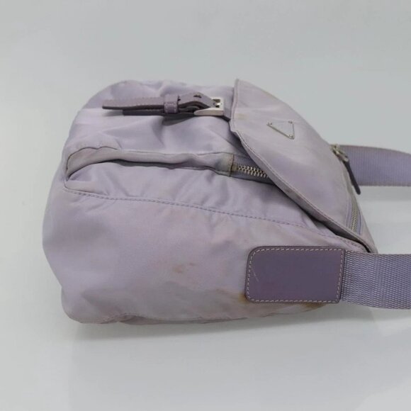PRADA Shoulder Bag Nylon Purple Silver Auth ti3319 - Picture 4 of 16